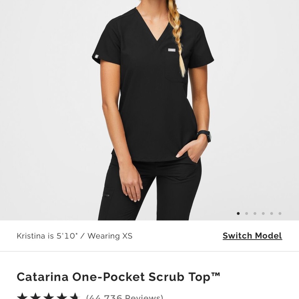 Catarina One Pocket Scrub Top